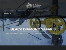 Tablet Screenshot of blackdiamondsafaris.co.nz